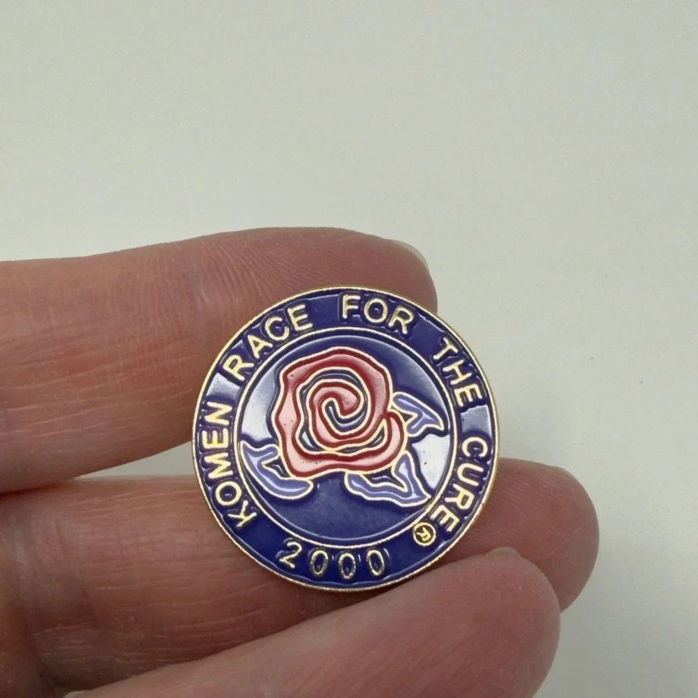 Susan G‎ Komen Race for the Cure 2000 Enamel Pin Vintage Breast Cancer Awareness